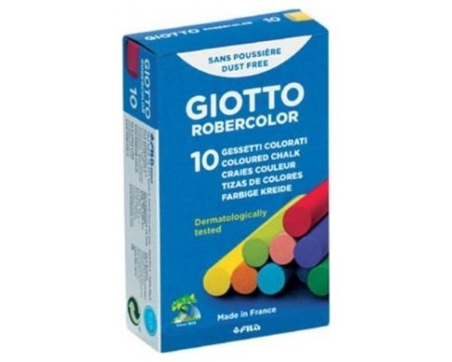 CAJA 10 TIZAS COLORES SURTIDOS GIOTTO F538900 (Espera 4 dias)