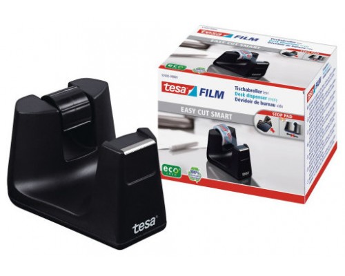 DISPENSADOR SOBREMESA EASY CUT SMART PARA ROOLLOS DE 33M. NEGRO TESA 53902-00000-01 (Espera 4 dias)