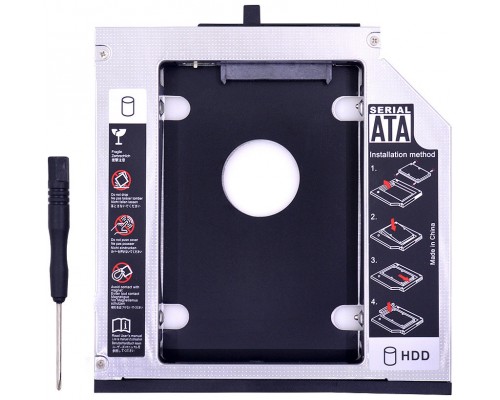 SATA Aluminio 3.0 HDD Caddy 9.5mm (Espera 2 dias)