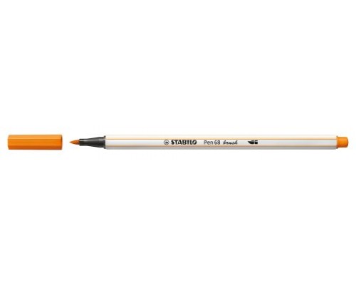 ROTULADOR PUNTA FIBRA PINCEL PEN 68 BRUSH NARANJA STABILO 568/54 (MIN10) (Espera 4 dias)