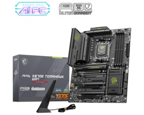 MSI MAG X870E TOMAHAWK WIFI placa base AMD X870E Zócalo AM5 ATX (Espera 4 dias)