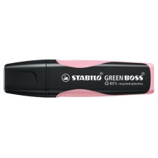 MARCADOR FLUORESCENTE GREEN BOSS PASTEL RUBOR ROSA STABILO 6070/129 (MIN10) (Espera 4 dias)