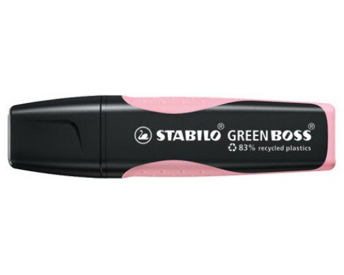 MARCADOR FLUORESCENTE GREEN BOSS PASTEL RUBOR ROSA STABILO 6070/129 (MIN10) (Espera 4 dias)