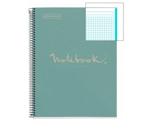 CUADERNO 100% RECICLADO NB-1 A4 80HOJAS ECOAZUL EMOTIONS MIQUELRIUS 6092 (Espera 4 dias)