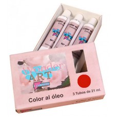 CAJA 3 TUBOS 21ML. ÓLEO Nº.16 ROJO CARMESÍ WONDER ART BY PRYSE 6250016 (Espera 4 dias)