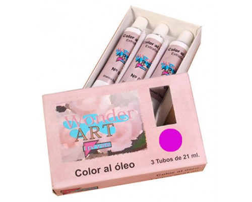 CAJA 3 TUBOS 21ML. ÓLEO Nº.17 MAGENTA WONDER ART BY PRYSE 6250017 (Espera 4 dias)