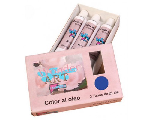 CAJA 3 TUBOS 21ML. ÓLEO Nº.27 AZUL COBALTO WONDER ART BY PRYSE 6250027 (Espera 4 dias)
