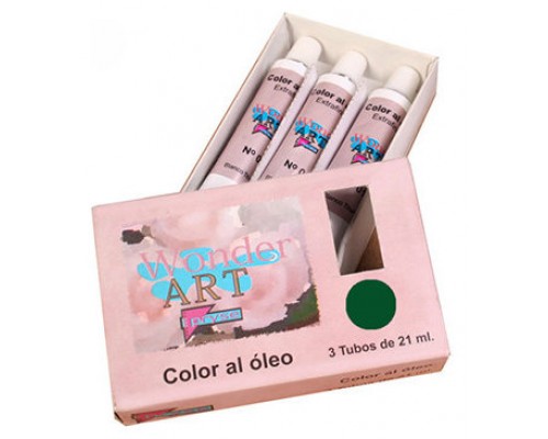 CAJA 3 TUBOS 21ML. ÓLEO Nº.37 SOMBRA TOSTADO WONDER ART BY PRYSE 6250037 (Espera 4 dias)
