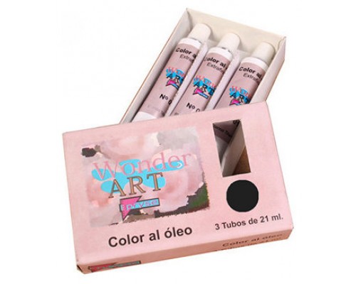 CAJA 3 TUBOS 21ML. ÓLEO Nº.66 NEGRO MARFIL WONDER ART BY PRYSE 6250066 (Espera 4 dias)