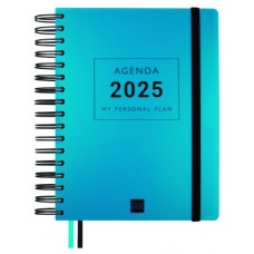 AGENDA 16 MESES SEPTIEMBRE 2024-DICIEMBRE 2025 4º 155X217 SEMANA VISTA VERTICAL TEMPUS AZUL FINOCAM 626600425 (Espera 4 dias)