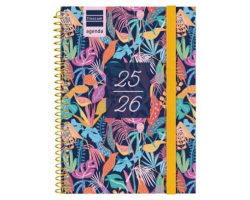 AGENDA ESCOLAR 2025-2026 SECUNDARIA 8º 120X164 SEMANA VISTA HORIZONTAL TROPICAL+ FINOCAM 634225026 (Espera 4 dias)