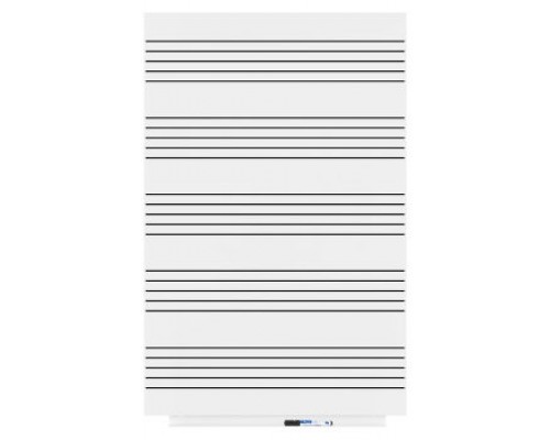 PIZARRA SKINMUSIC 75X115CM LACADA BLANCO CON PENTAGRAMA ROCADA 6420RM (Espera 4 dias)