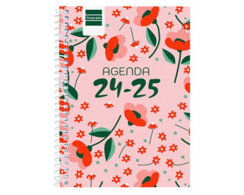 AGENDA ESCOLAR 2024-2025 8º 120X164 SEMANA VISTA HORIZONTAL COOL FLORAL FINOCAM 645000625 (Espera 4 dias)