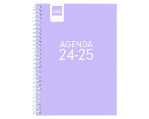 AGENDA ESCOLAR 2024-2025 8º 120X164 SEMANA VISTA HORIZONTAL COOL LILA FINOCAM 645000825 (Espera 4 dias)