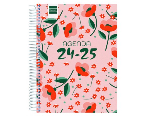 AGENDA ESCOLAR 2024-2025 4º 155X212 1 DÍA PÁGINA COOL FLORAL FINOCAM 645060625 (Espera 4 dias)