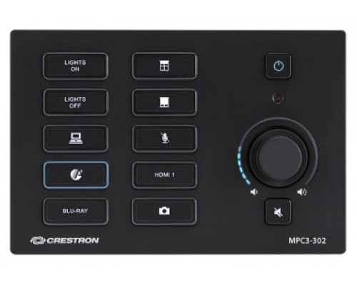 CRESTRON 3-SERIES  MEDIA PRESENTATION CONTROLLER 302, BLACK (MPC3-302-B) 6508572 (Espera 4 dias)