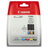 TINTA CANON CLI-551 MULITPACK 4 COLORES (Espera 4 dias)