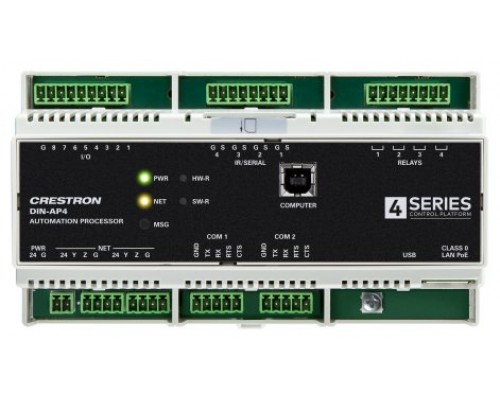 CRESTRON 4-SERIES DIN RAIL CONTROL SYSTEM (DIN-AP4) 6510417 (Espera 4 dias)