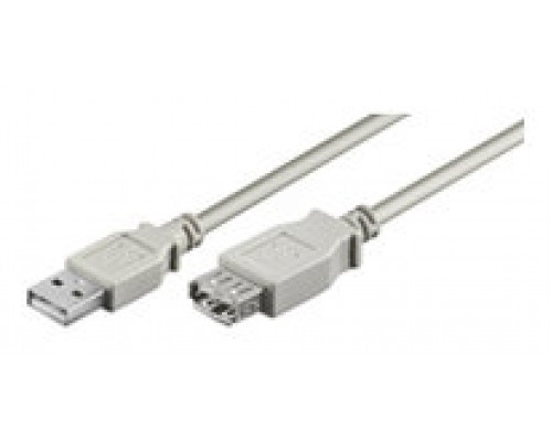 CABLE EXTENSOR USB(A) 2.0 A USB(A) 2.0 GOOBAY 5M GRIS