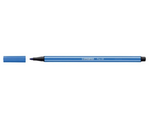 ROTULADOR PUNTA FIBRA MEDIA 1MM. PEN 68 AZUL OSCURO STABILO 68/41 (MIN10) (Espera 4 dias)