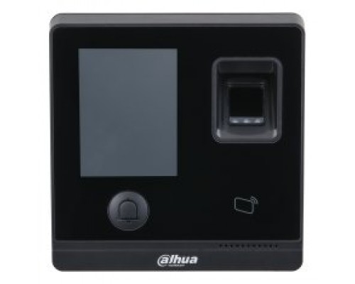 (DHI-ASI1212F) DAHUA LECTOR DE CONTROL DE ACCESO INTEGRADO CONTRASEÑA+TARJETA+HUELLA,  PANTALLA LCD 2.8" Y BOTÓN DE LLAMADA (Espera 4 dias)