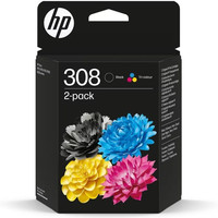 HP 2 Cartuchos 308 negra/tricolor