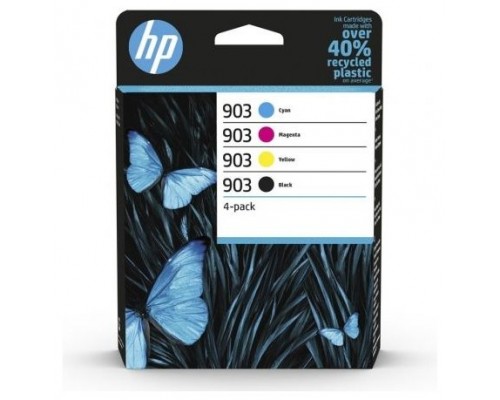HP Paquete de 4 cartuchos de tinta Original 903 negro/cian/magenta/amarillo (Espera 4 dias)