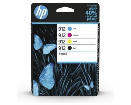 HP OfficeJet Pro 8000 series, Pack 4 cartuchos 912 CMYK