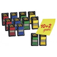 PACK 10+2 MARCADORES INDEX 25,4X43,2MM COLORES SURTIDOS 680P10+2 POST-IT 7000081628 (Espera 4 dias)