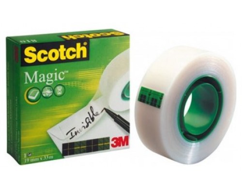 ROLLO CINTA INVISIBLE 19MM X 33M MAGICCAJA CARTÓN 810/1933 SCOTH 7100024666 (Espera 4 dias)