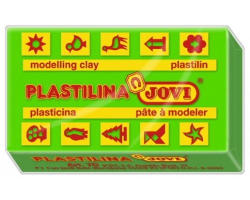 CAJA 30 PASTILLAS PLASTILINA 50 G - VERDE CLARO JOVI 7010 (Espera 4 dias)