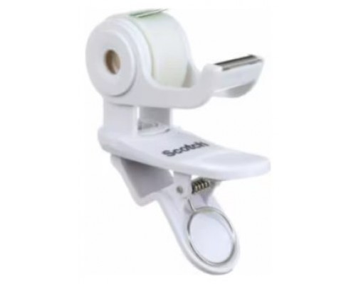 DISPENSADOR PORTARROLLOS CLIP&TWIST C19 BLANCO CON ROLLO CINTA INVISIBLE 19MM X 8,89M MAGIC C19-CLIP-WH-EMEA SCOTH 7012754545 (Espera 4 dias)
