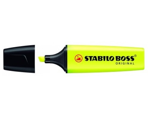 MARCADOR FLUORESCENTE BOSS ORIGINAL TRAZO 2/5MM. AMARILLO STABILO 70/24 (MIN10) (Espera 4 dias)