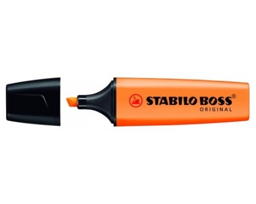 MARCADOR FLUORESCENTE BOSS ORIGINAL TRAZO 2/5MM. NARANJA STABILO 70/54 (MIN10) (Espera 4 dias)