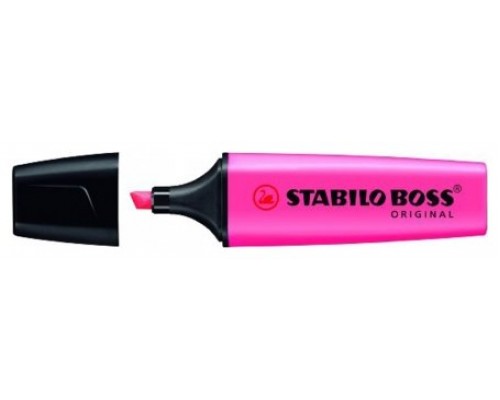 MARCADOR FLUORESCENTE BOSS ORIGINAL TRAZO 2/5MM. ROSA STABILO 70/56 (MIN10) (Espera 4 dias)