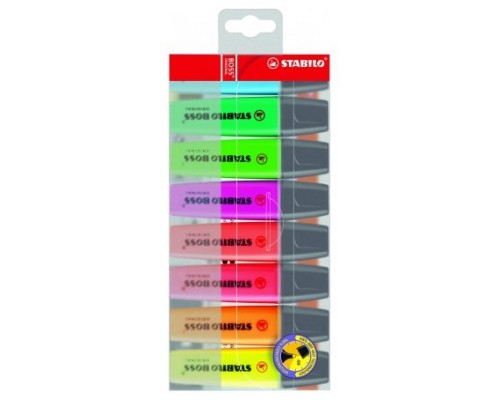 ESTUCHE 8 MARCADORES FLUORESCENTES BOSS TRAZO 2/5MM. SURTIDOS STABILO 70/8 (Espera 4 dias)