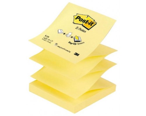 BLOC 100 HOJAS Z-NOTES ADHESIVAS 76X76MM CANARY YELLOW R330-CY-W10 POST-IT 7100317838 (Espera 4 dias)