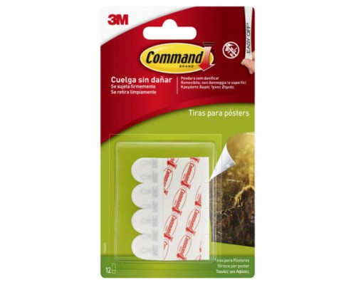 BLISTER TIRAS ADHESIVAS PARA PÓSTERS COMMAND 17024 3M 7100123226 (Espera 4 dias)