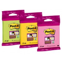 BLISTER BLOC 90 HOJAS NOTAS ADHESIVAS 76X76MM SUPER STICKY COLORES SURTIDOS 6820-SS3N POST-IT 7100172224 (Espera 4 dias)