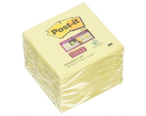 PACK 18+6 BLOCS 90 HOJAS Z-NOTES ADHESIVAS 76X76MM SUPER STICKY CANARY YELLOW R330-SSCY-VP20 POST-IT 7100236629 (Espera 4 dias)