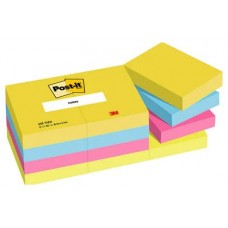 PACK 12 BLOCS 100 HOJAS NOTAS ADHESIVAS 38X51MM COLECCIÓN ENERGETIC EN CAJA CARTÓN 653 TFEN POST-IT 7100290179 (Espera 4 dias)