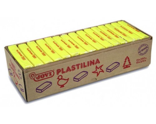 CAJA 15 PASTILLAS PLASTILINA 350 G - AMARILLO JOVI 7202 (Espera 4 dias)