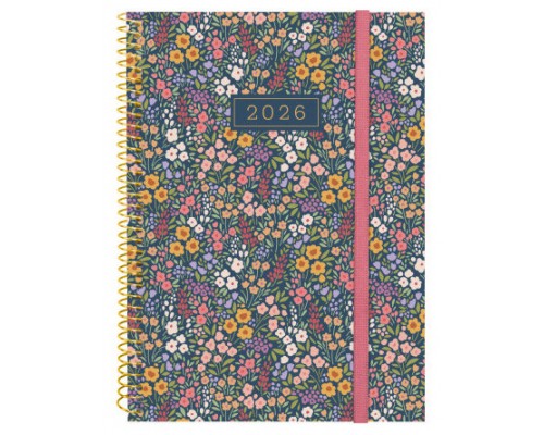 AGENDA 2026 TRENDY DESIGN E10 155X212MM SEMANA VISTA HORIZONTAL FLORA FINOCAM 742233026 (Espera 4 dias)