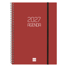 AGENDA 2027 BASIC OPAQUE E10 155X212MM SEMANA VISTA HORIZONTAL BURDEOS FINOCAM 742767427 (Espera 4 dias)-1051 AGENDA 2027 BASIC OPAQUE E10 155X212MM SEMANA VISTA HORIZONTAL BURDEOS FINOCAM 742767427 (Espera 4 dias)