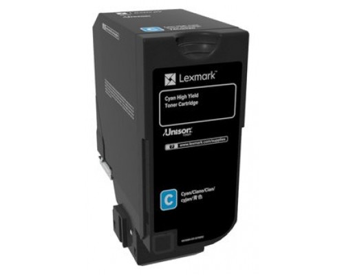 Lexmark CS725 Cartucho de toner cian de alto rendimiento