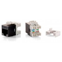 KIT 8 UDS CONECTOR HEMBRA RJ45 FTP CAT6 PANEL KEYSTONE