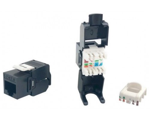 KIT 8 UDS CONECTOR HEMBRA RJ45 UTP CAT6 PANEL KEYSTONE