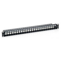 PATCH PANEL VACIO CAT.6 24 PUERTOS KEYSTONE 1U