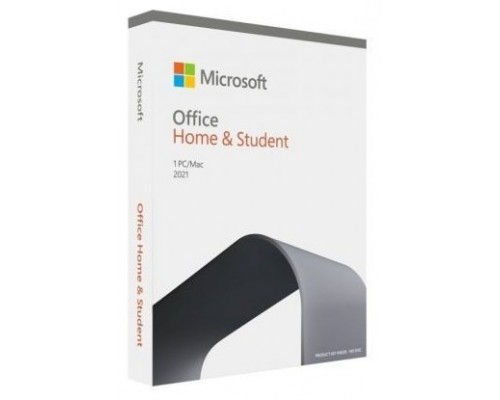 MICROSOFT OFFICE HOME AND STUDENT 2021 ESPAÑOL BOX LICENCIA PERPETUA