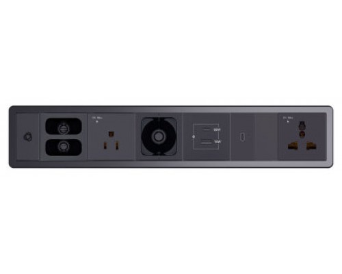 Kramer Electronics T&ndash;IN6&ndash;REC1(B) base m&uacute;ltiple 2 salidas AC Interior Negro (Espera 4 dias)